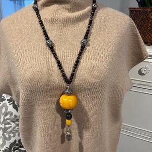 Hand-made Amber Trade Bead Necklace